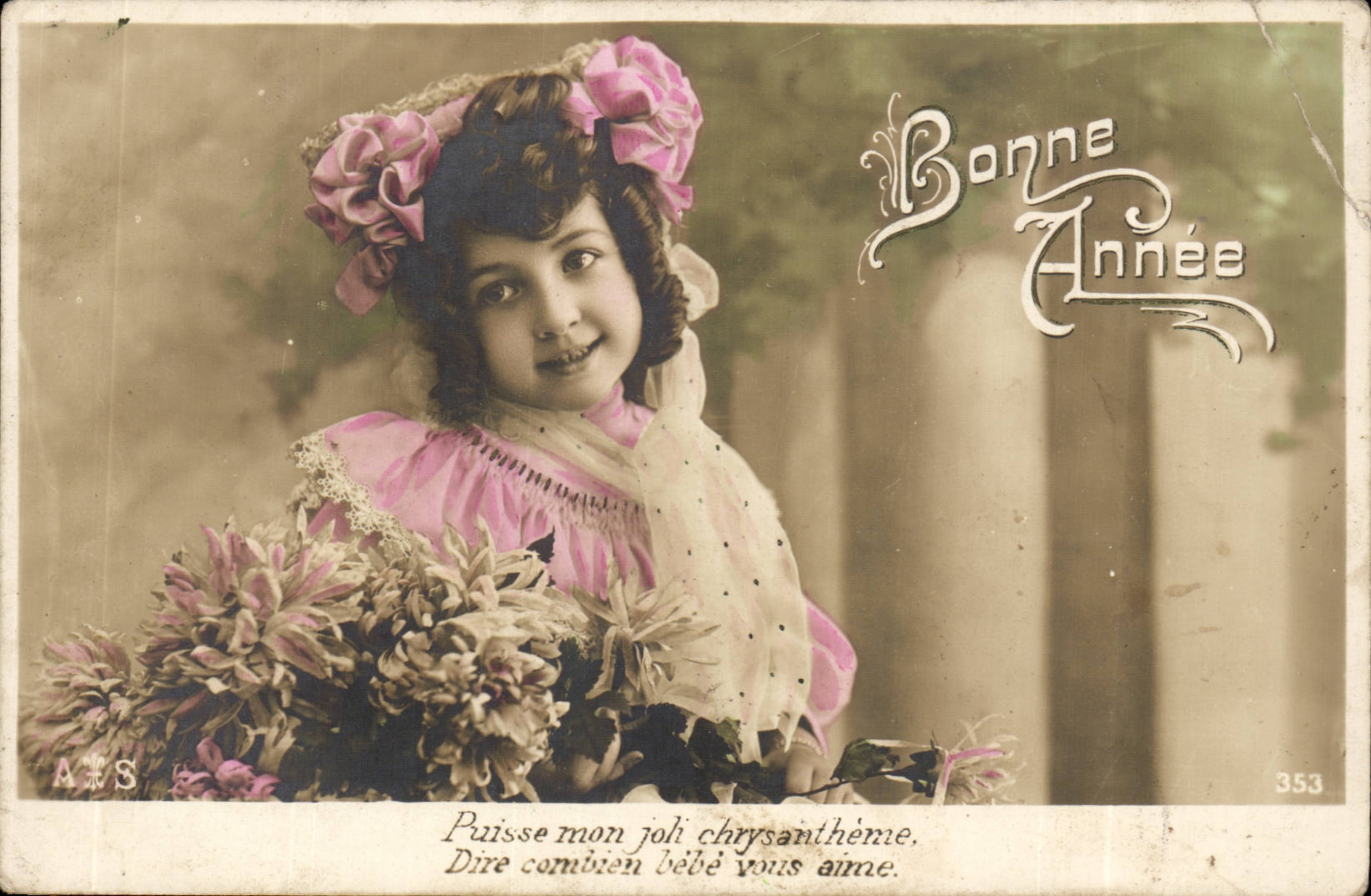 CPA Fantasy Woman Happy New Year Child