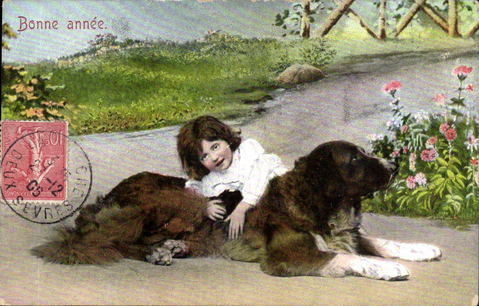 CPA Fantasy Happy New Year (child dog dog)