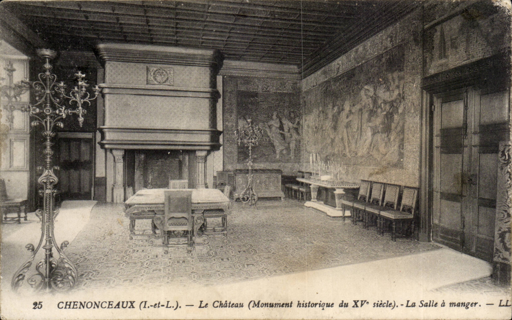 Chenonceaux CPA Le chateau La salle a manger