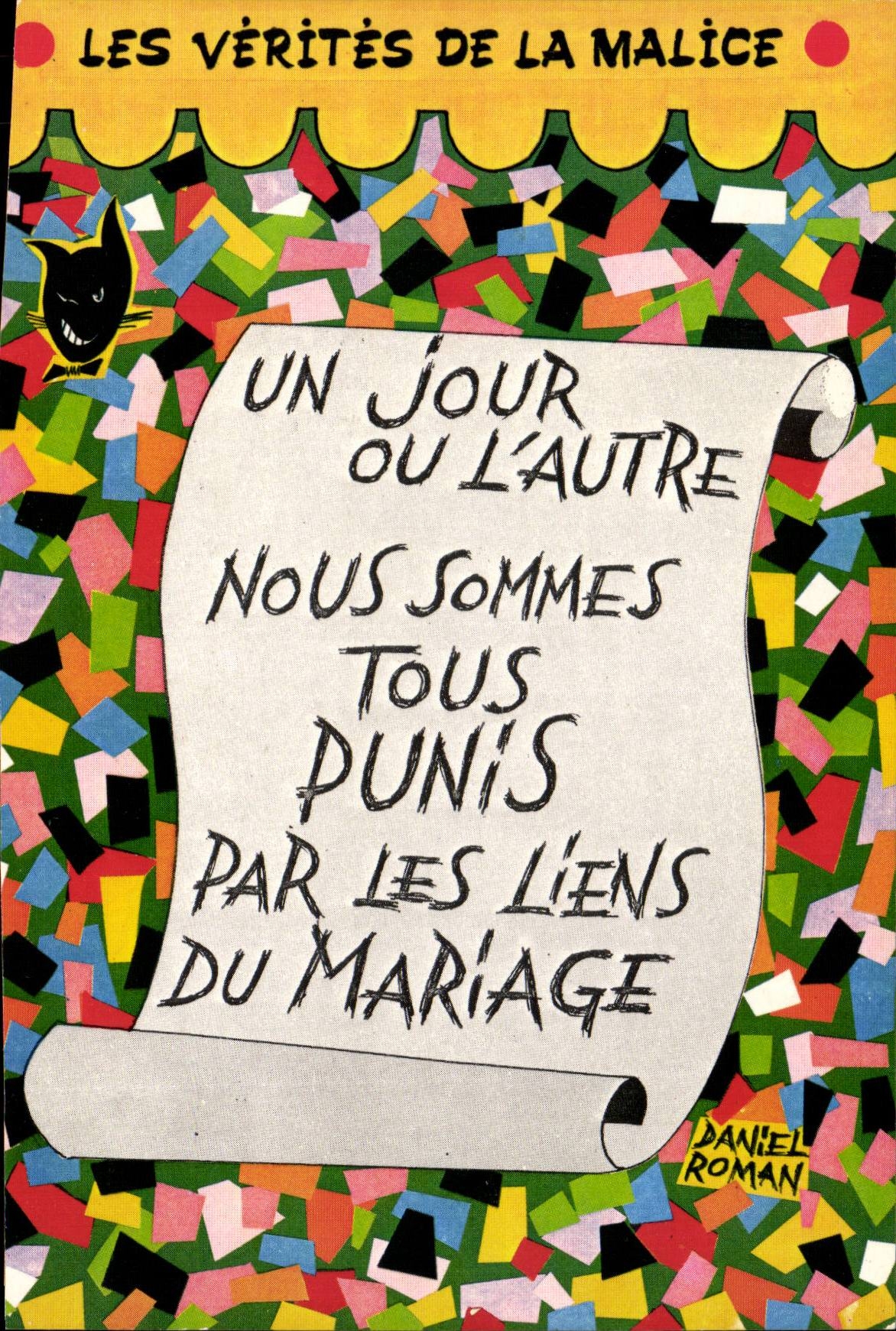 CPM Les verites de la malice Mariage (Daniel Roman) (humour)
