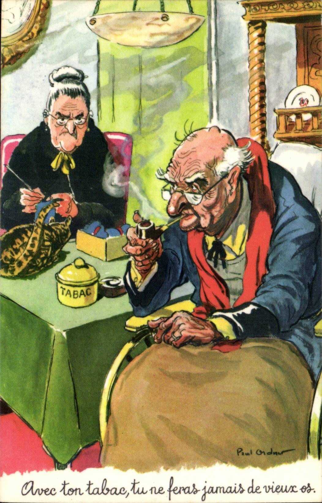 CPM Humour Avec ton tabac tu ne feras jamais de vieux os