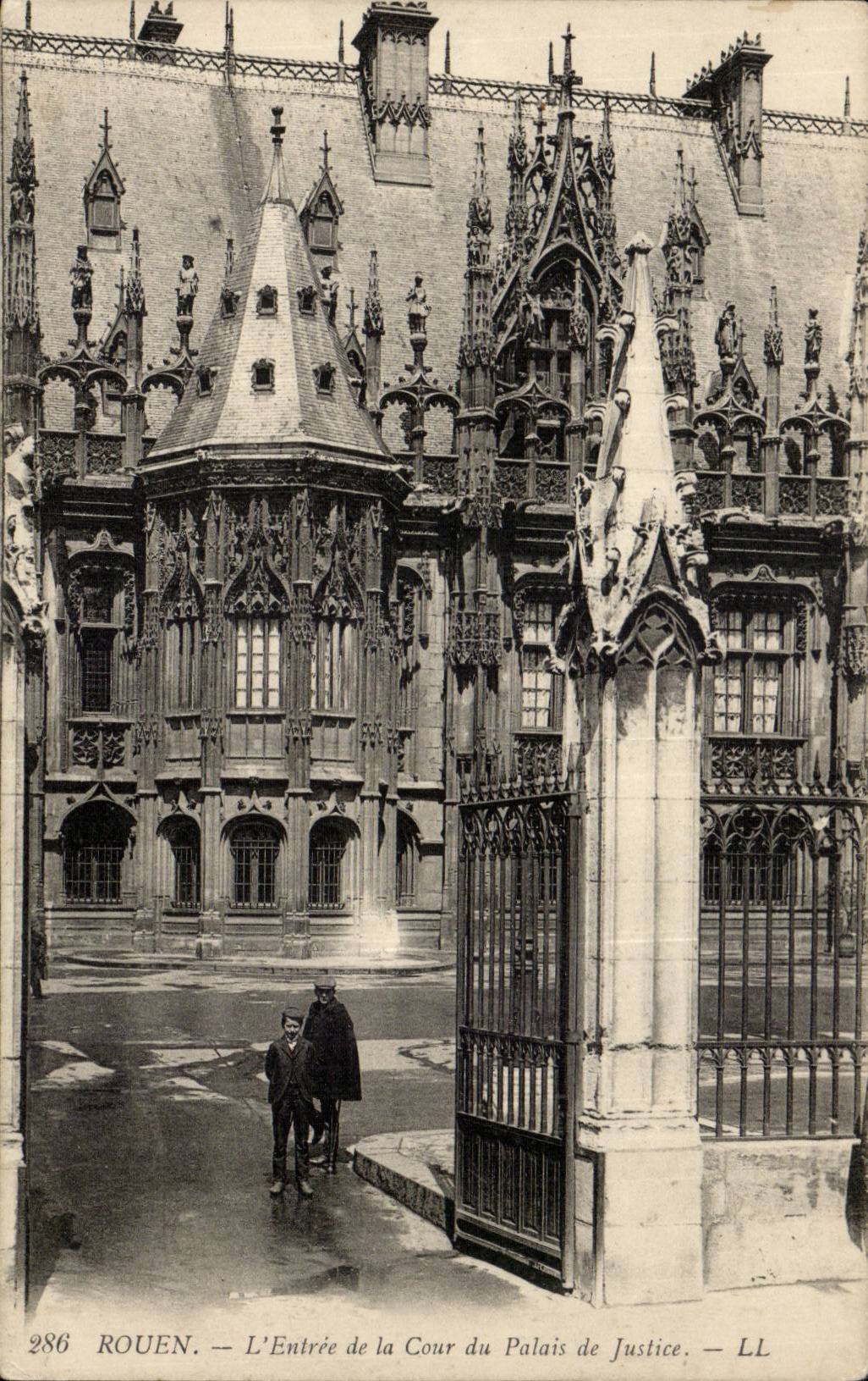 Rouen - Entrance of the Court of the Law courts -