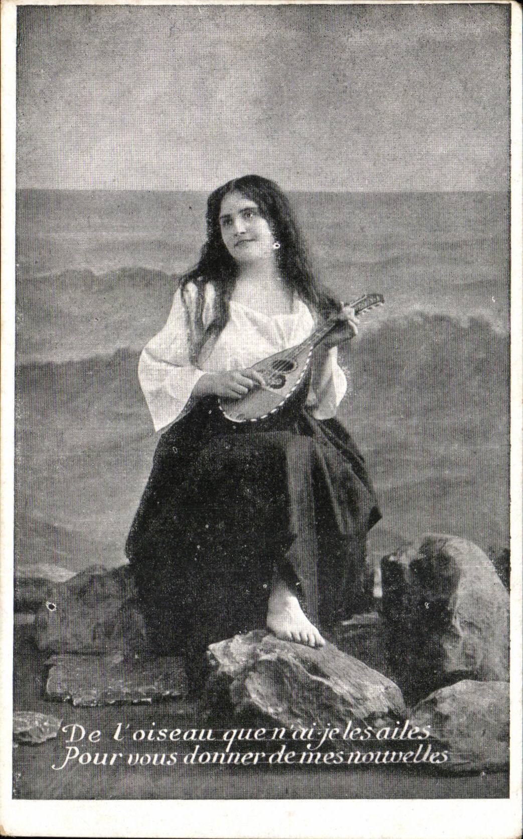 Fantasy - Woman - bird that I intrument do not have them wings - music - - CPA