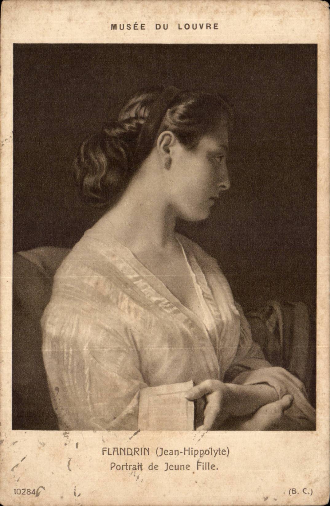 Fantasy - Woman - Museum of the Louvre - Table Fleming Jean Hippolyte - Portrait of Girl - CPA