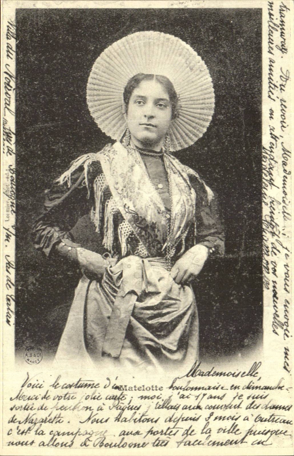 REPRODUCTION - Fantasy - Woman - Matelotte - local Costume - Boulogne on sea