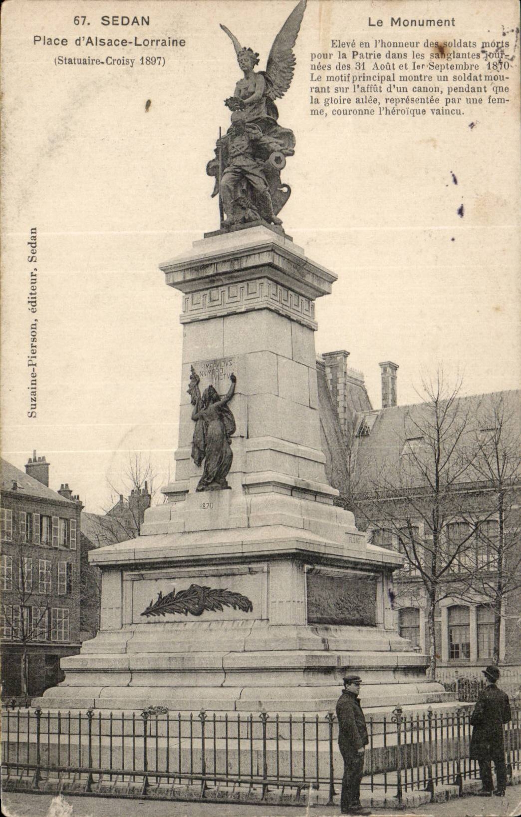 Limousine - Platz Lothringen-Elsass - der Denkmal-Engel - Engel
