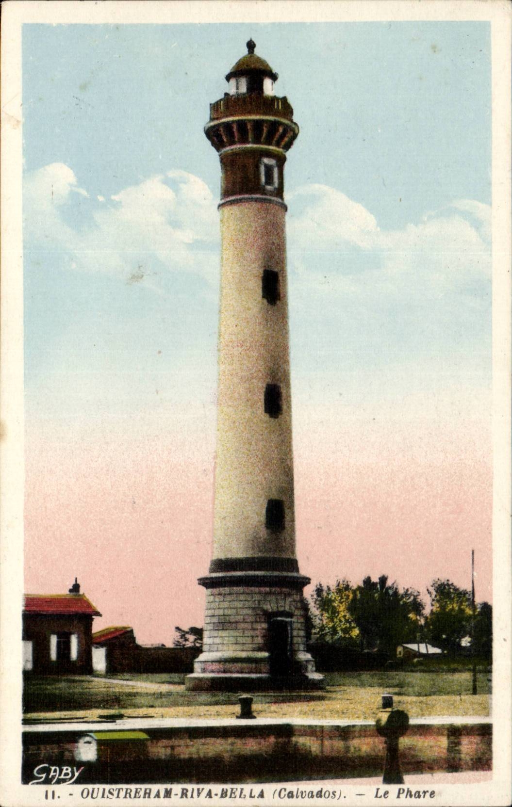 Ouistreham Riva Bleated - the Lighthouse - lighthouse - CPA
