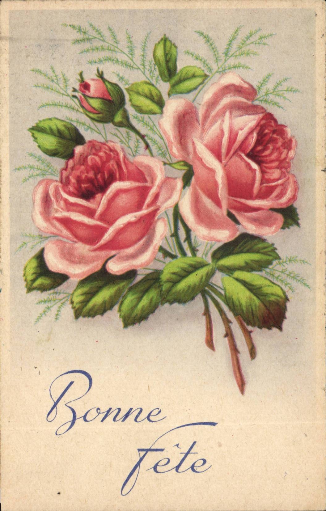 Fantasy - Good Festival - Flowers - CPA