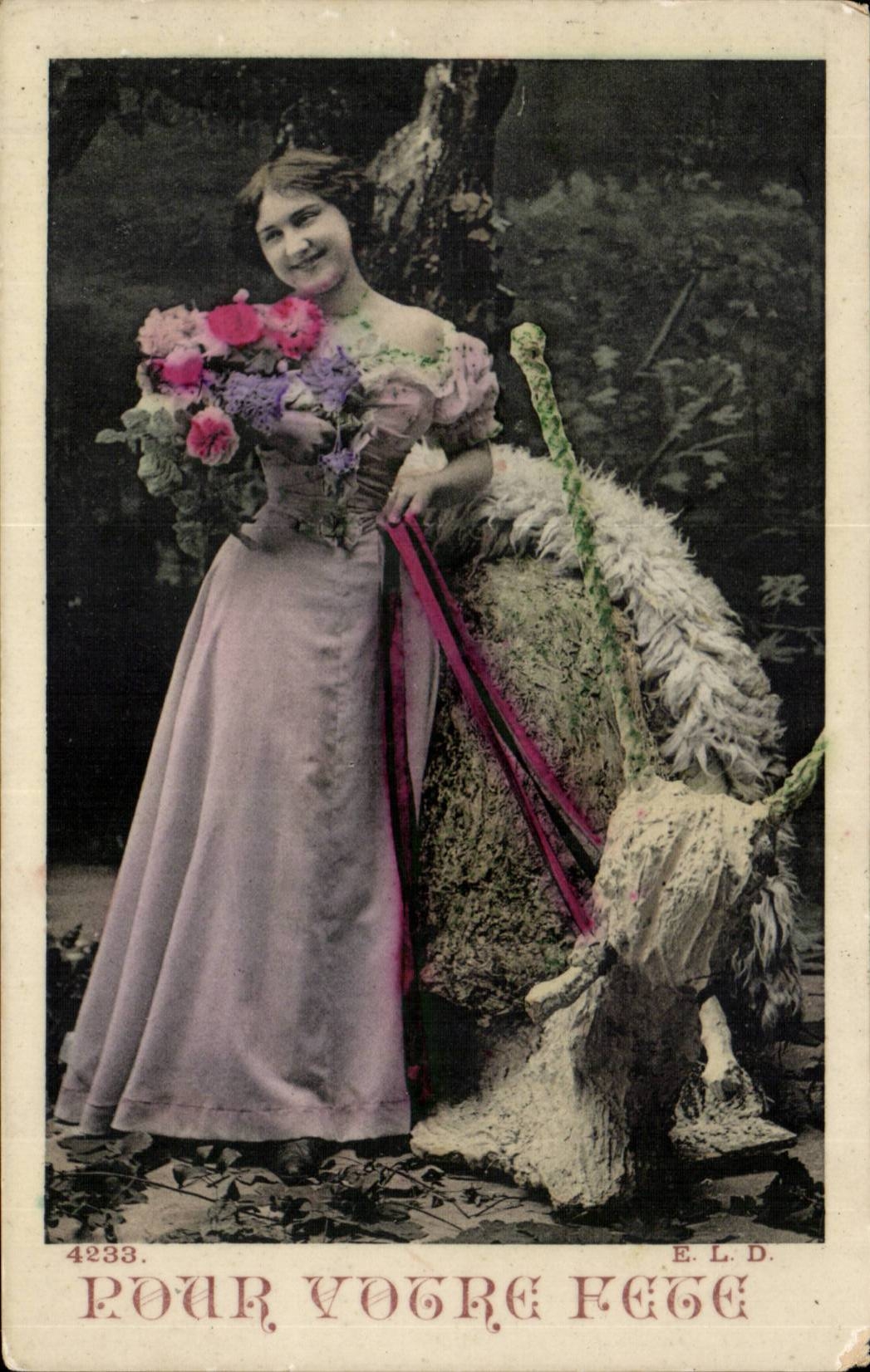 Fantasy - Woman - For Your Festival - 1909 - CPA