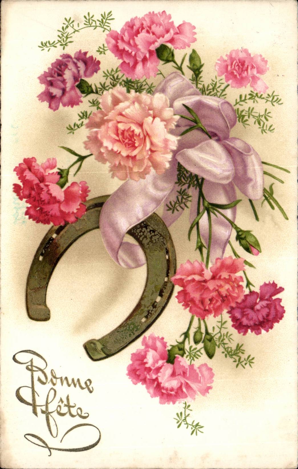 Fantasy - Good Festival - Flowers - CPA