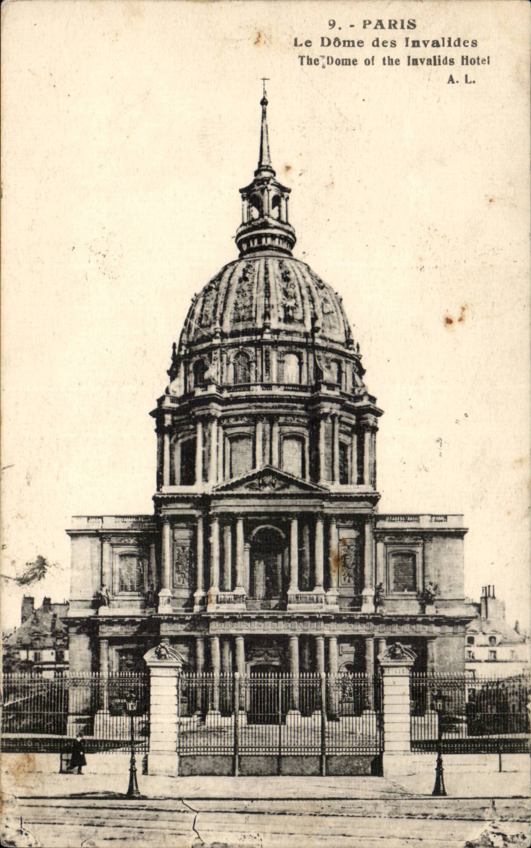 Paris 7 - The Dome of Invalides - CPA
