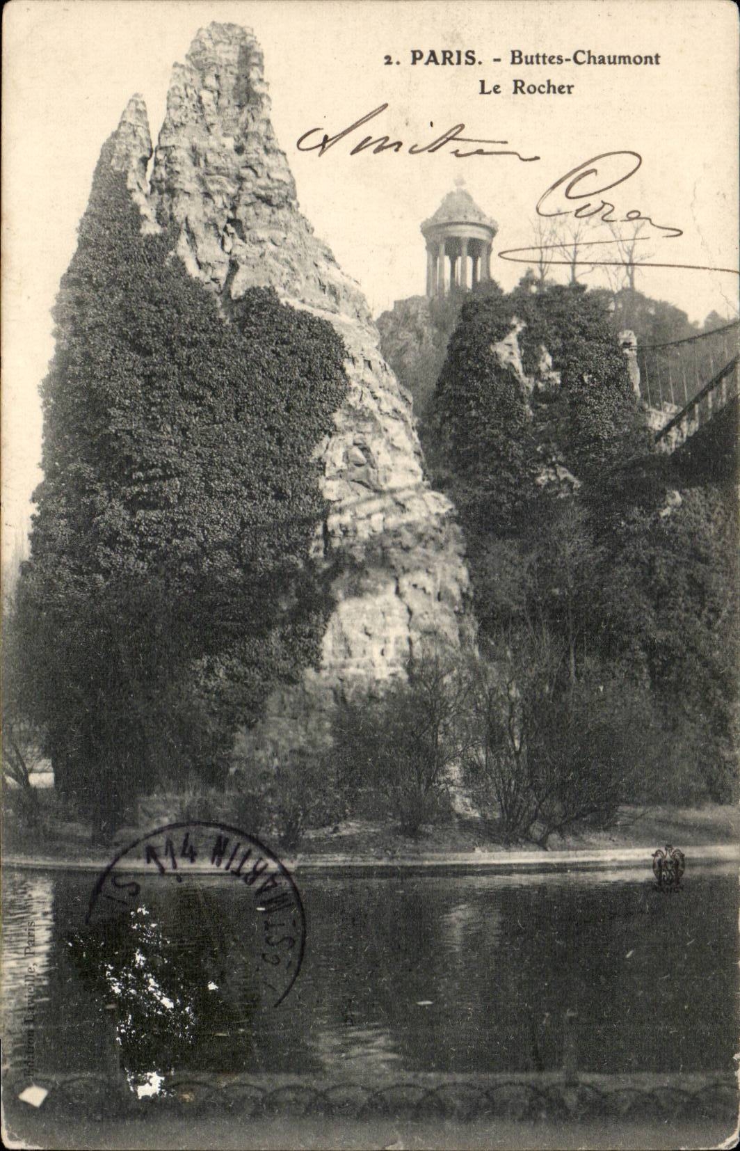 Paris 19 - Chaumont hillocks - the Rock - CPA