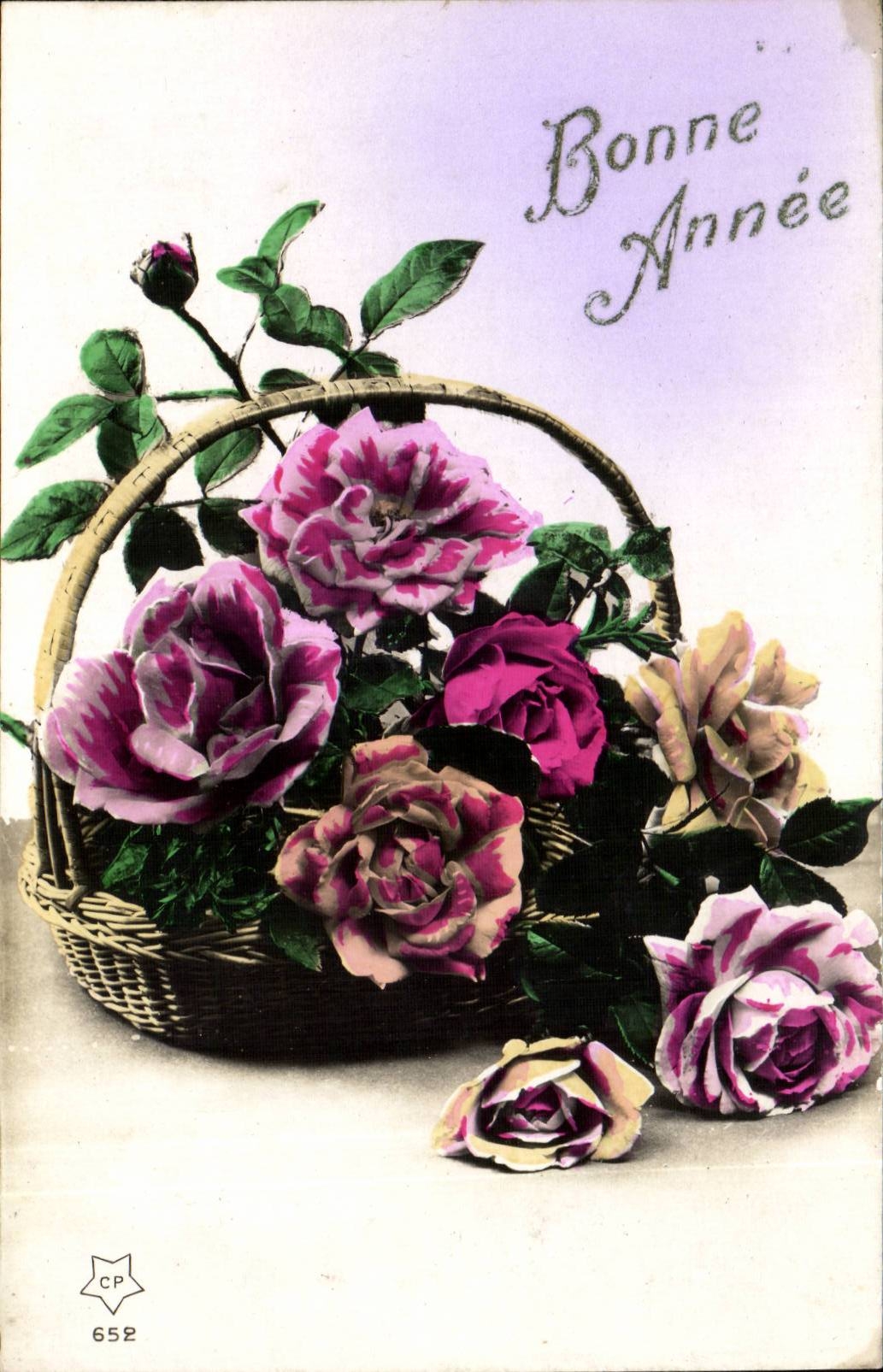 Fantasy - Happy New Year - pink - CPA