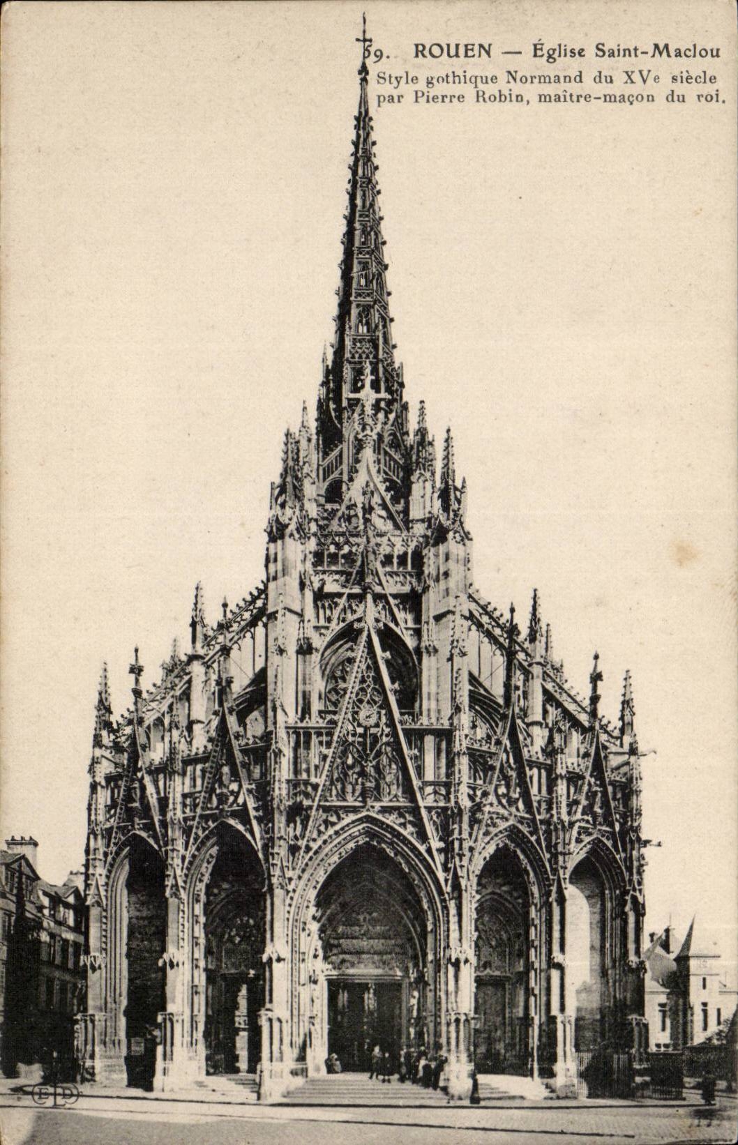 Rouen - Church Saint Maclou - CPA