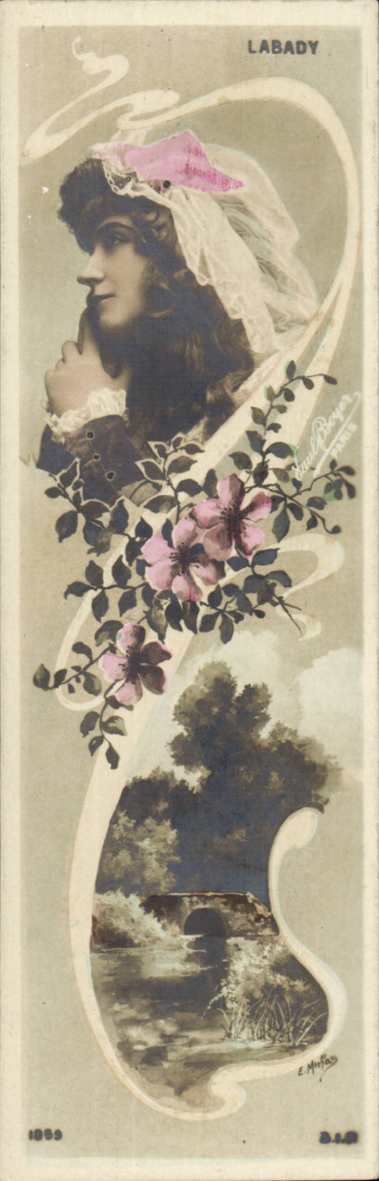 CPA Fantaise Rare Labady Woman (Barnier candies)