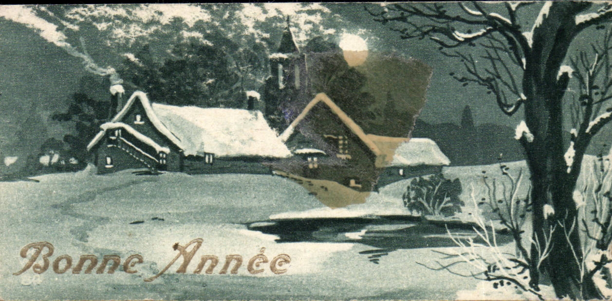 CPA Fantaise Child Happy New Year (chart small size)