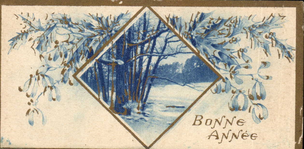 CPA Fantaise Happy New Year (chart small size)