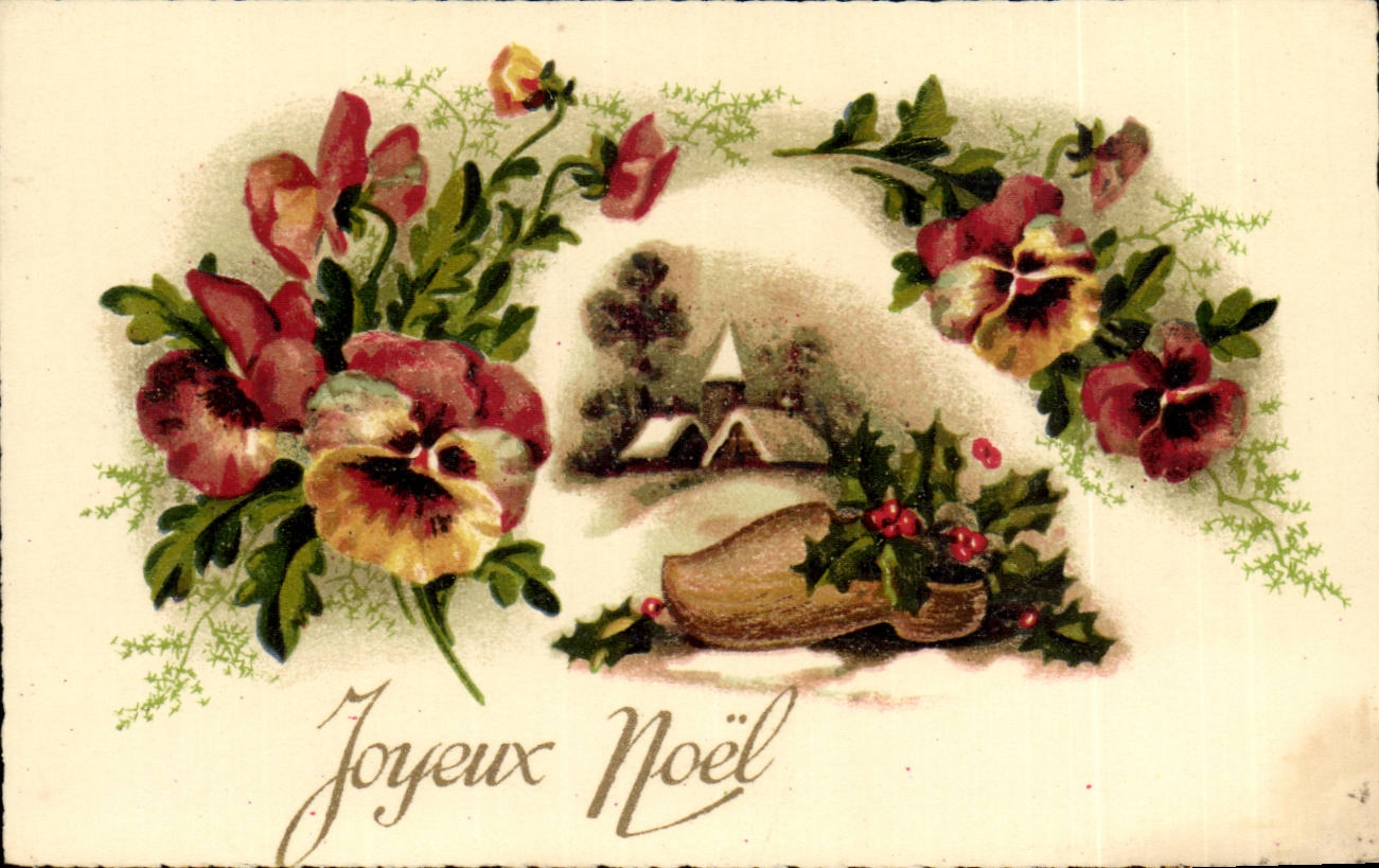 CPA Fantaise Merry Christmas (chart small size)