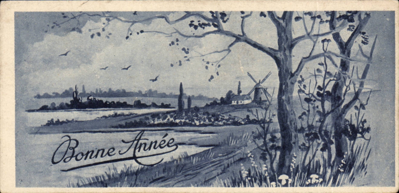 CPA Fantaise Happy New Year (chart small size)