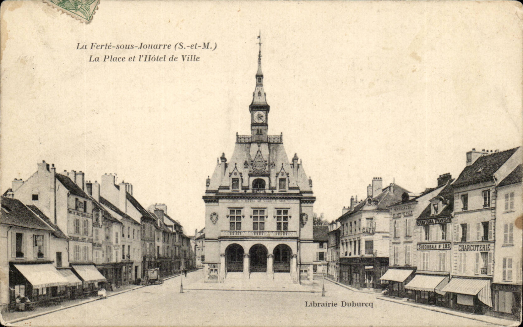 Ferte under Jouarre CPA the place and the town hall