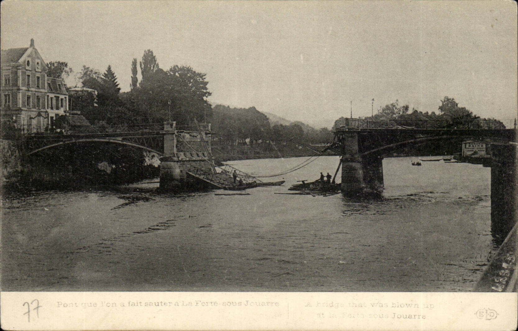 The ferte under Jouarre CPA Pont which one made jump