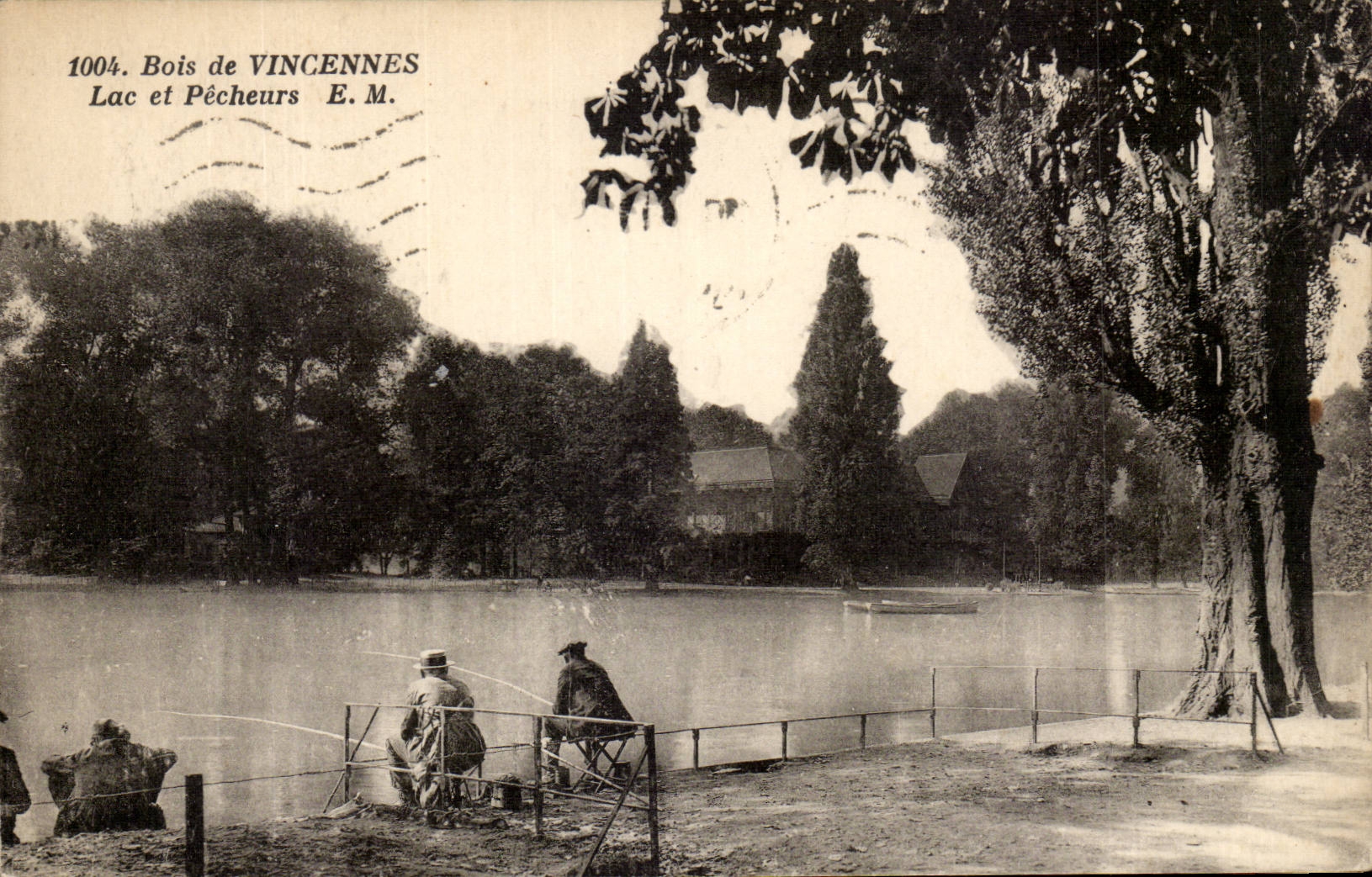 Wood of Vincennes CPA Lake and sinners