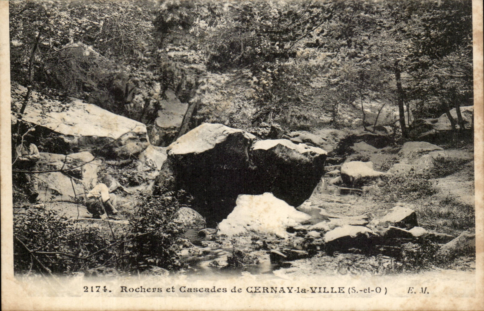 CPA Rocks and cascas of Cernau the City