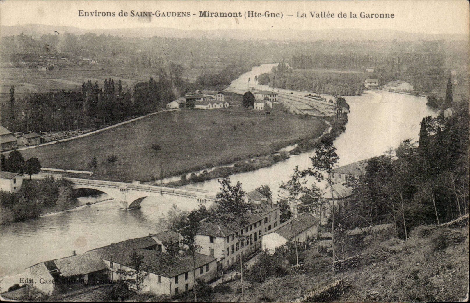 Surroundings of Saint Gaudens CPA Miramont the valley of the Garonne