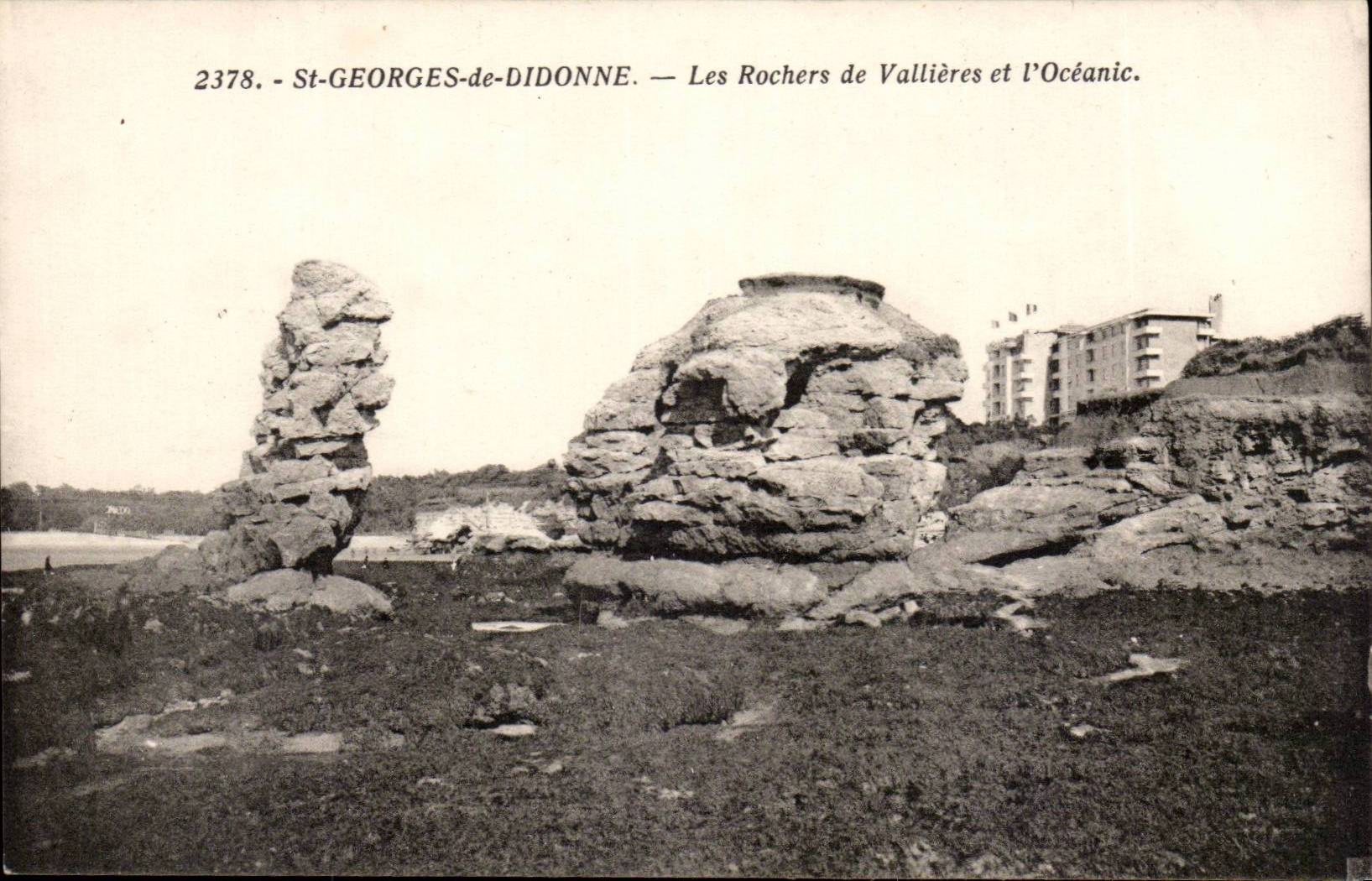 St Georges de Didonne CPA rocks of Vallieres and the oceanic