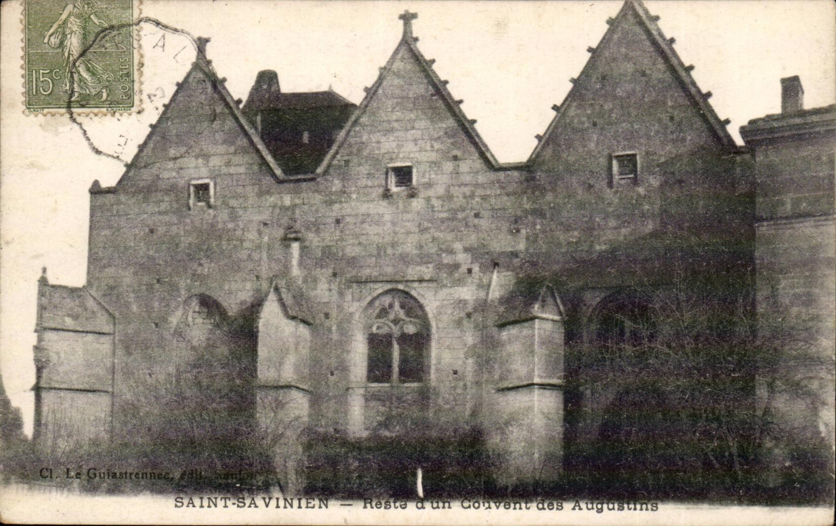 Saint SAvien on Charente CPA Remains of a convent of Augustins