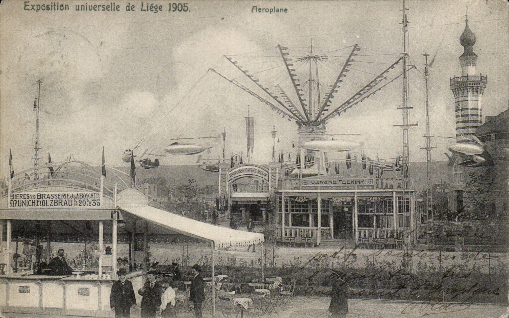 Exposition universelle de Liege 1905 CPA Aeroplane