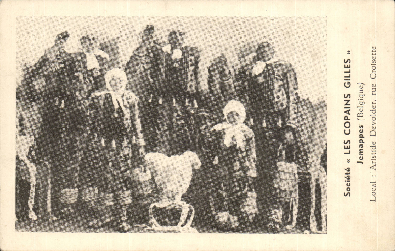 Belgien Belgie Company das kleine Kreuz CPA lokalen Aristide Devolder Strasse der Freunde Gilles-Jemappes