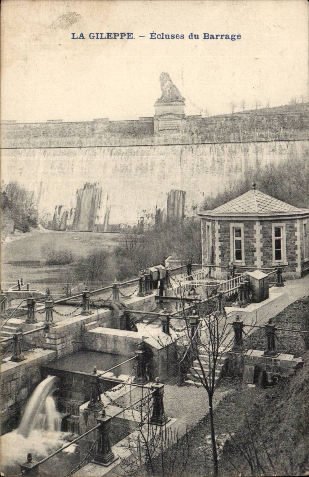 Belgium Belgie Gileppe CPA Locks of the stopping