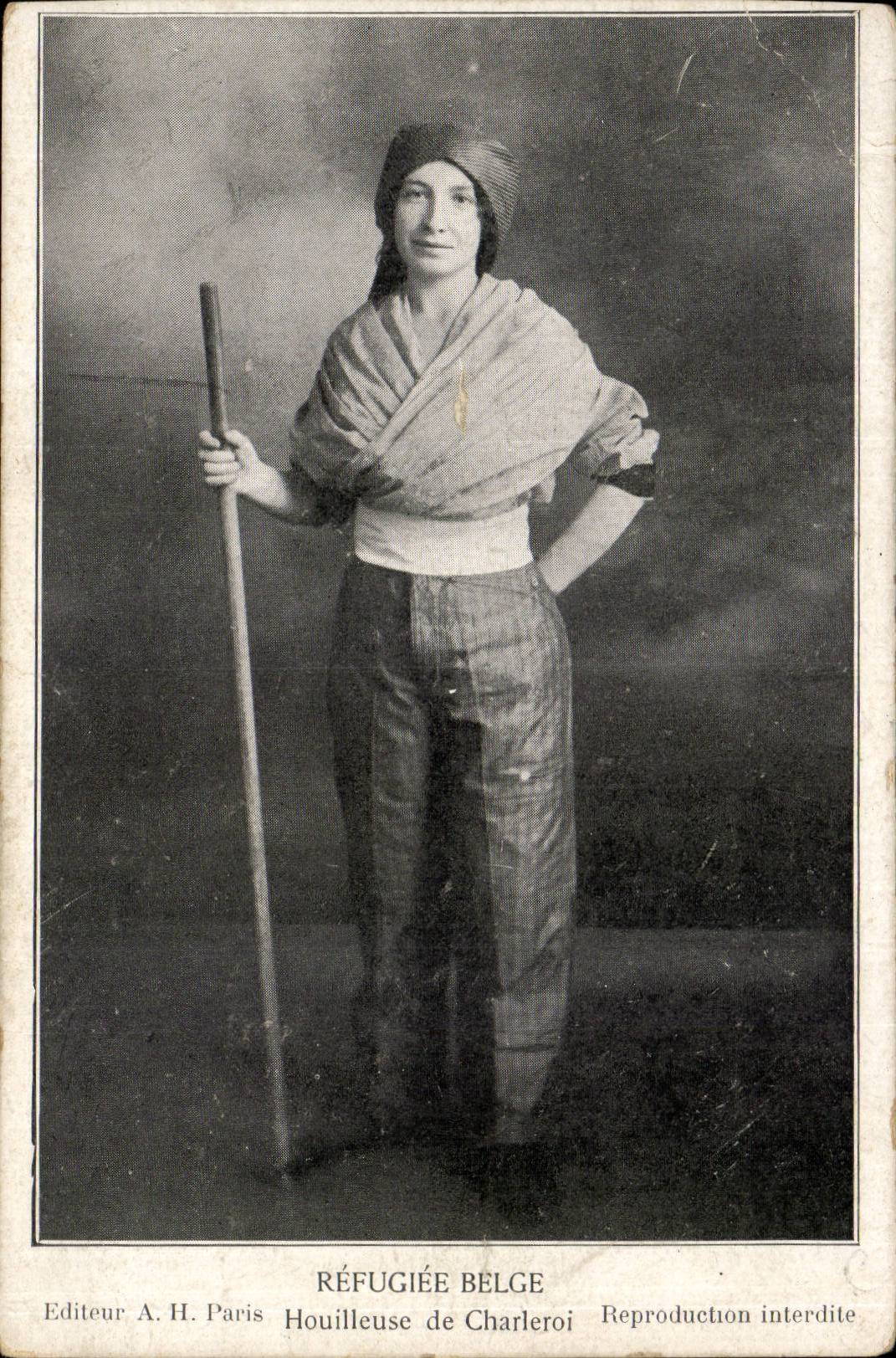 Belgium Belgie Taken refuge Belgian Coal-bearing CPA of Charleroi (trades)