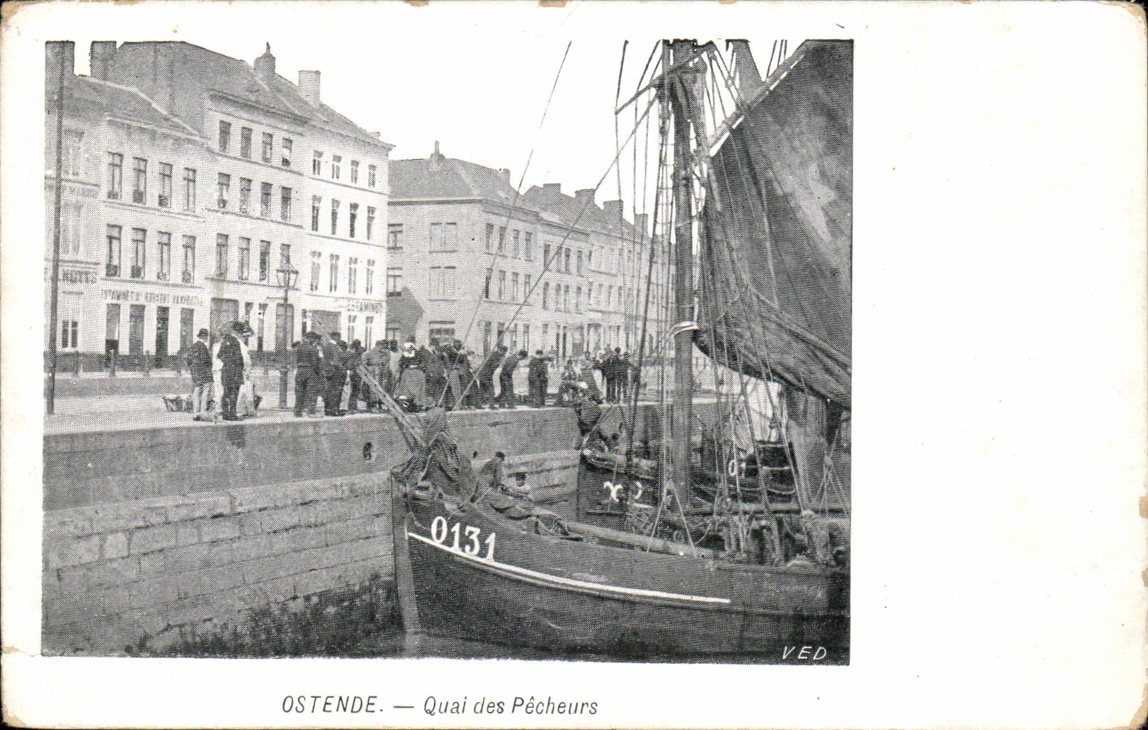 Belgium Belgie Ostend CPA Quay of the sinners