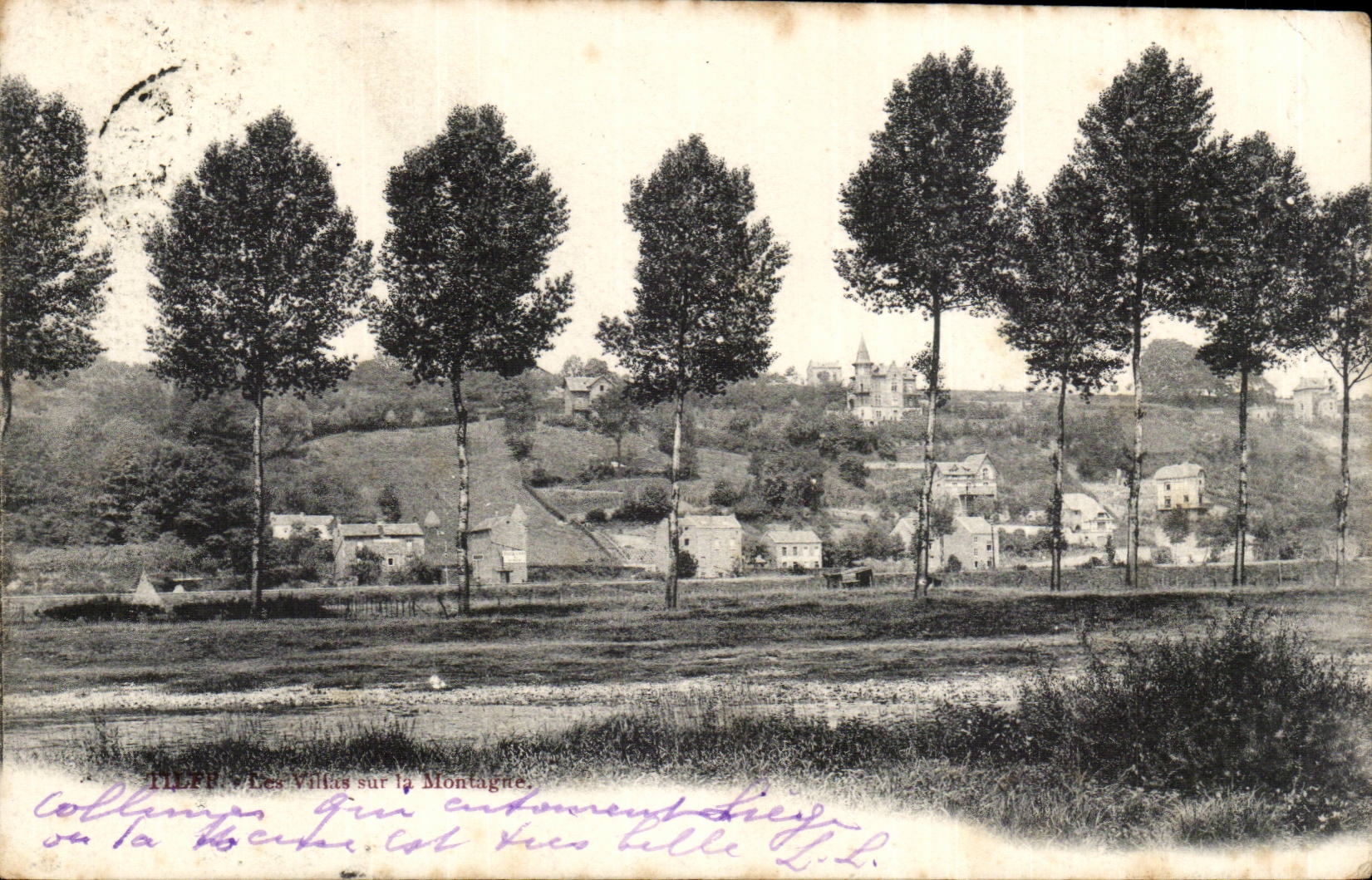 Belgium Belgie Tilff CPA villas on the mountain