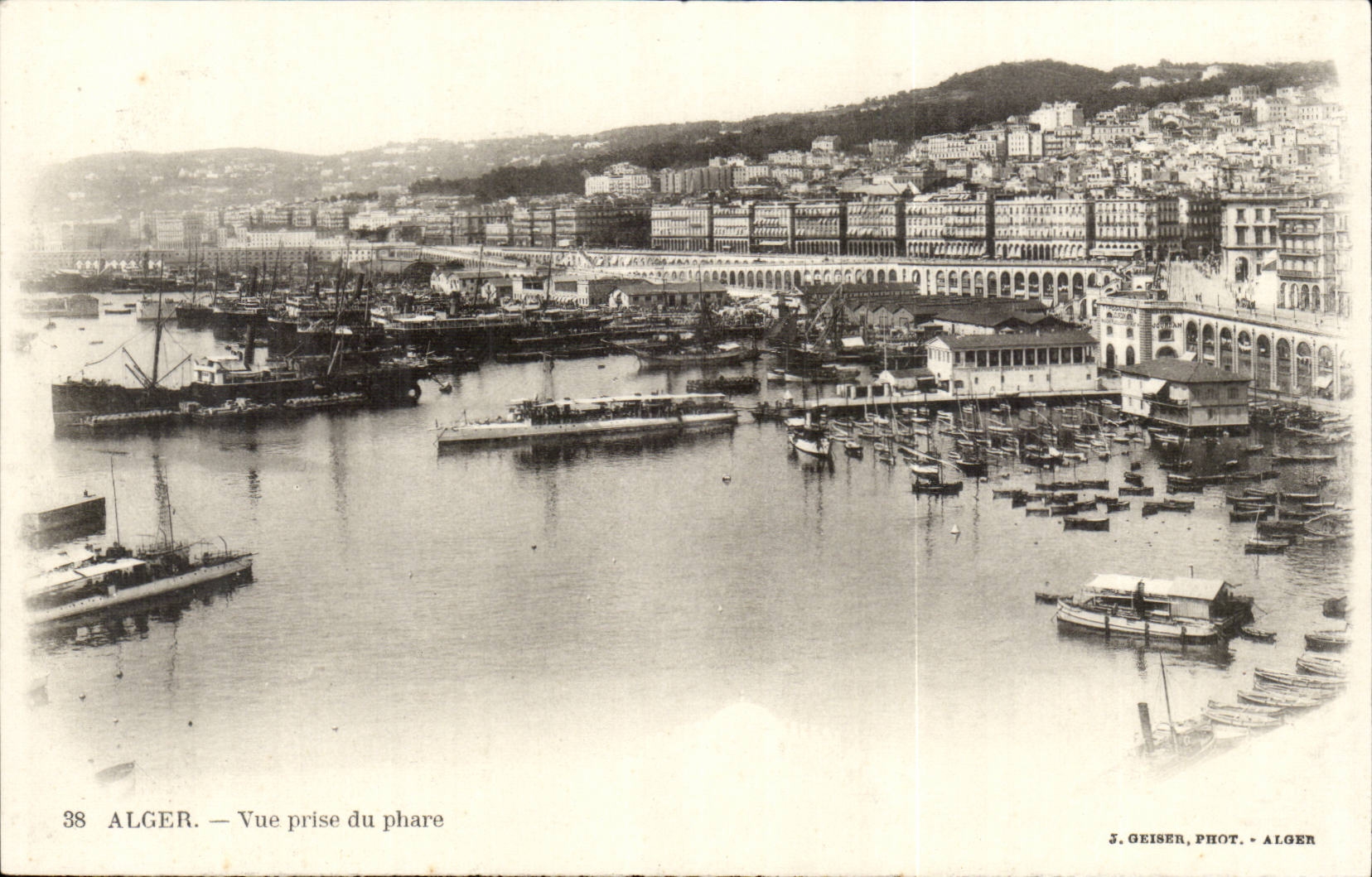 Algerien Algiers CPA gesehen vom Scheinwerfer (Leuchtturm)
