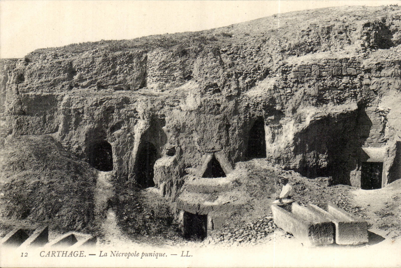 Tunisia Carthage CPA the punic necropolis