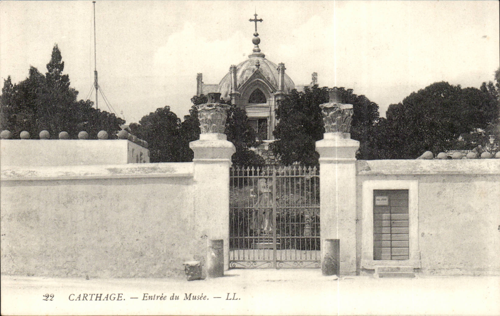 Tunisia Carthage CPA Entrance of the mausoleum