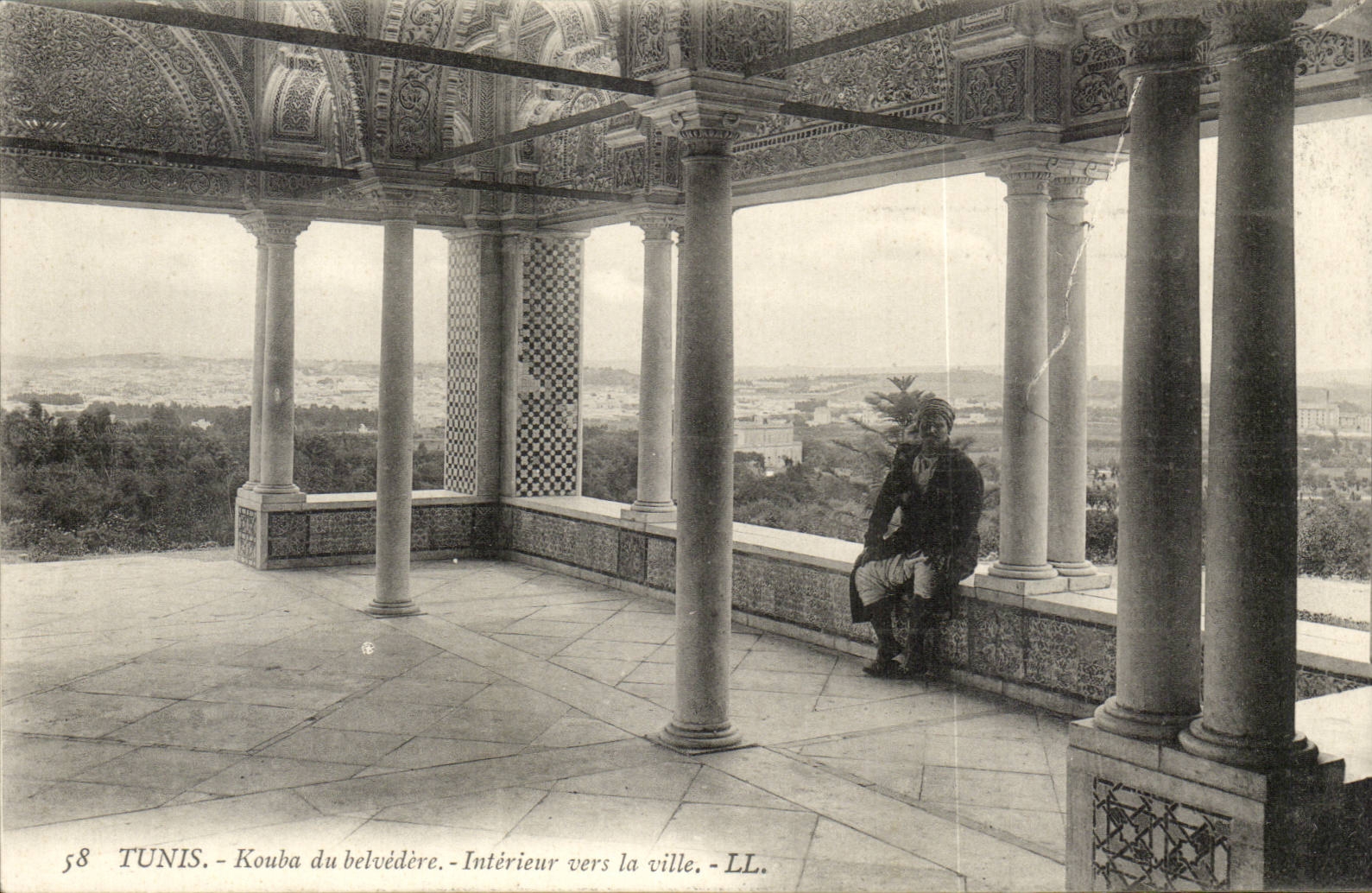 Tunisia Tunis CPA Kouba of the Interior view-point towards the city