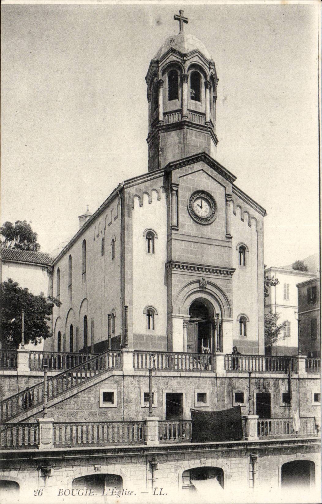 Algeria Candle CPA the church