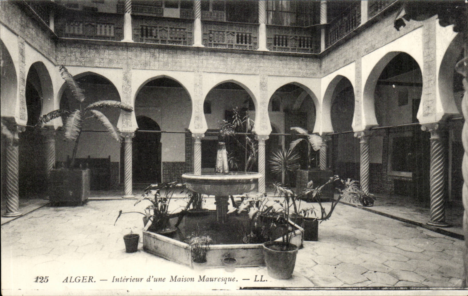 Algerien Innenalgiers CPA von ein Haus den Moorishes