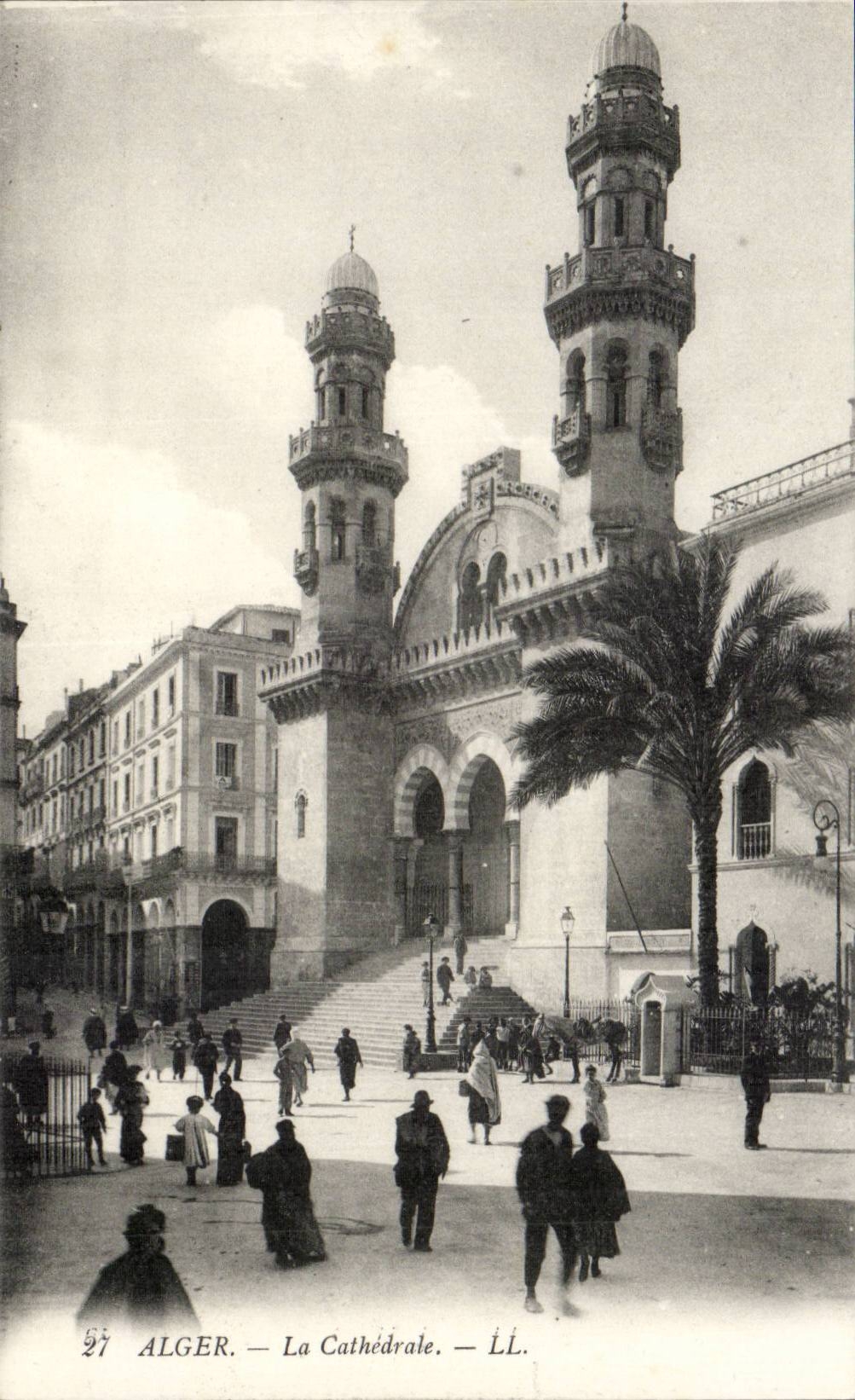 Algerien Algiers CPA die Kathedrale