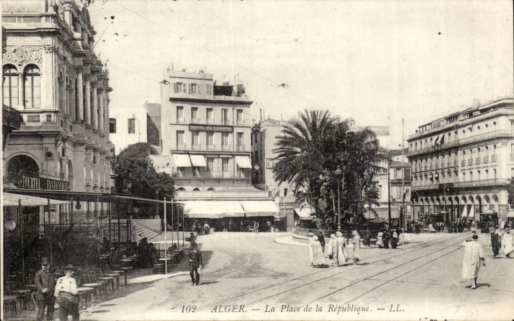 Algerien Algiers CPA der Ort der Republik