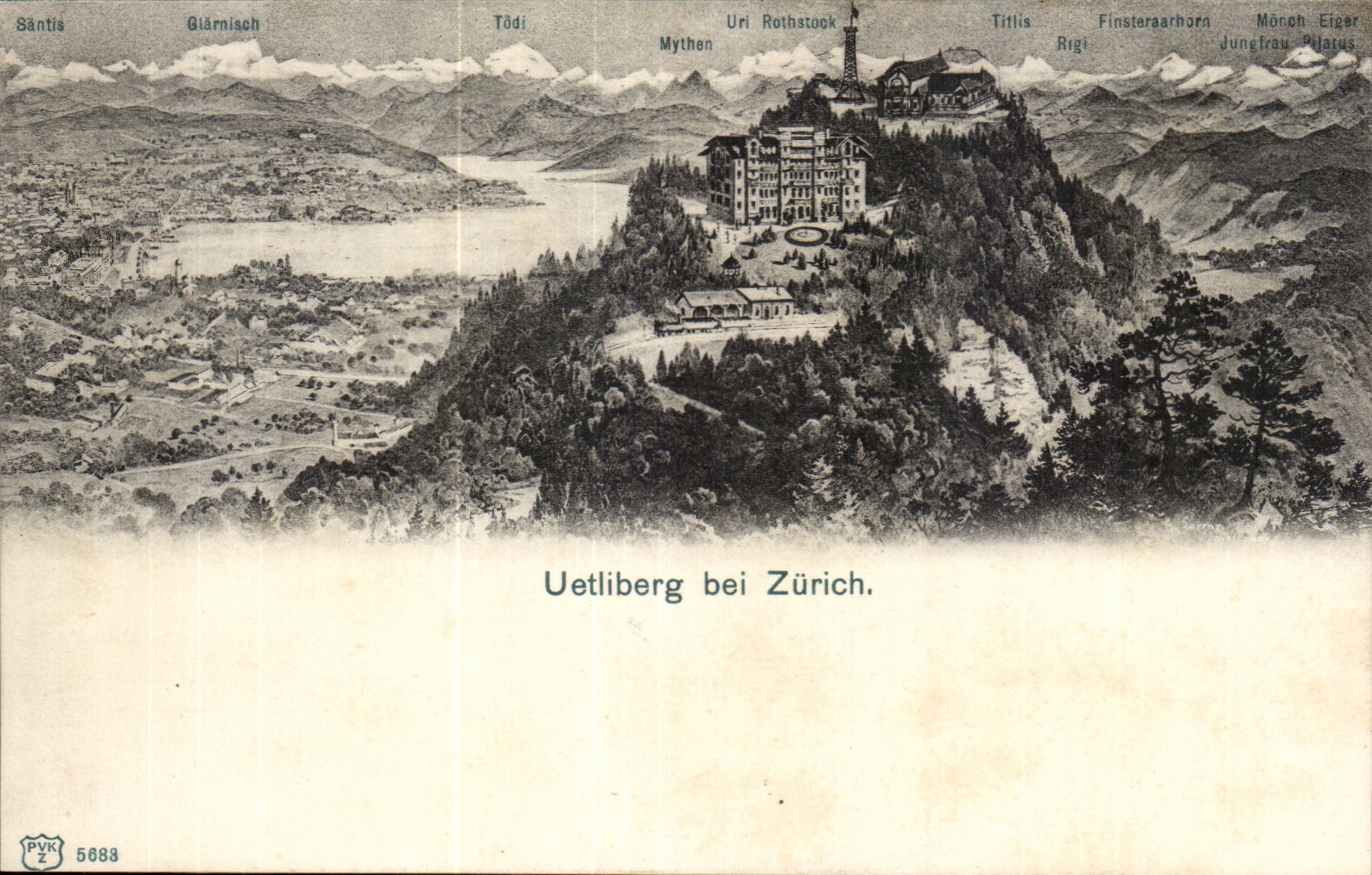 Suisse CPA Uetliberg bei Zurich