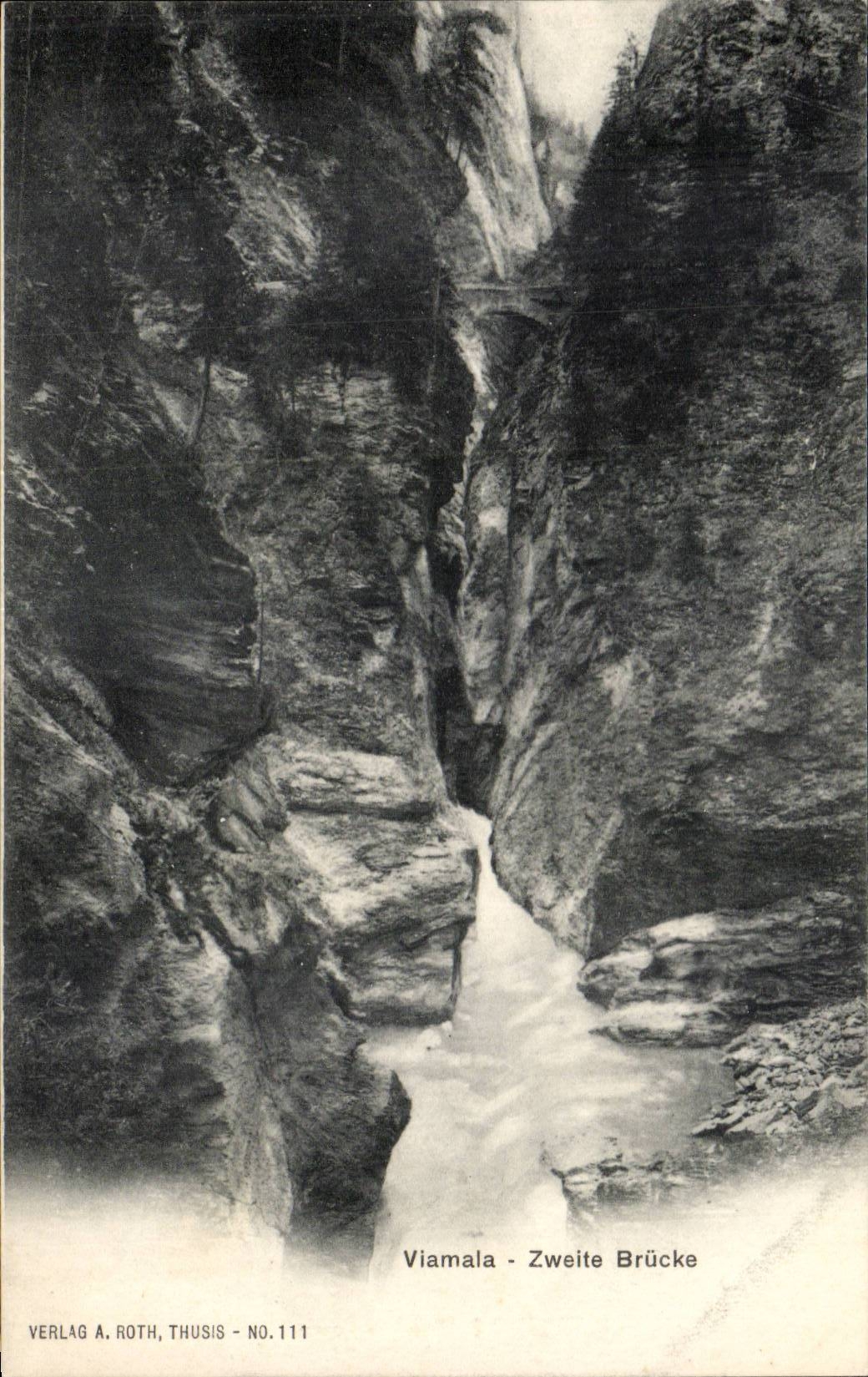 Suisse CPA Viamala Zweite BRucke