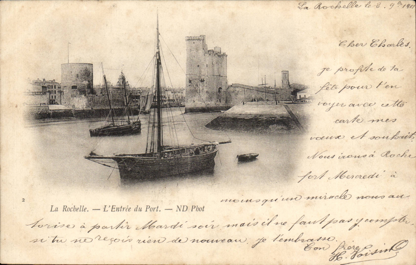 La Rochelle - zwischen Hafen - CPA