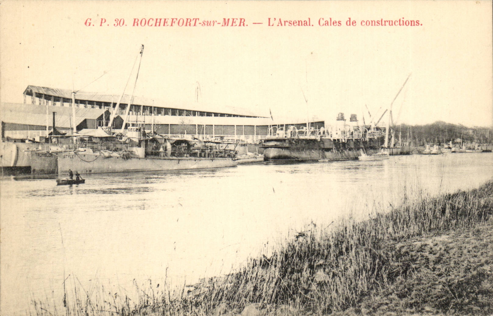 Rochefort on Sea - the Arsenal Holds of constructions - CPA