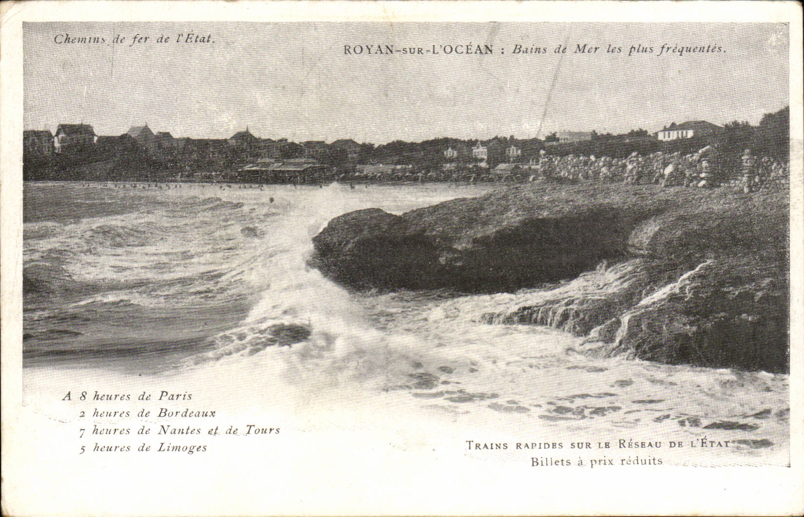 Royan - auf Ozean - Meerbathings das meiste haufige - Zustandgleise - CPA