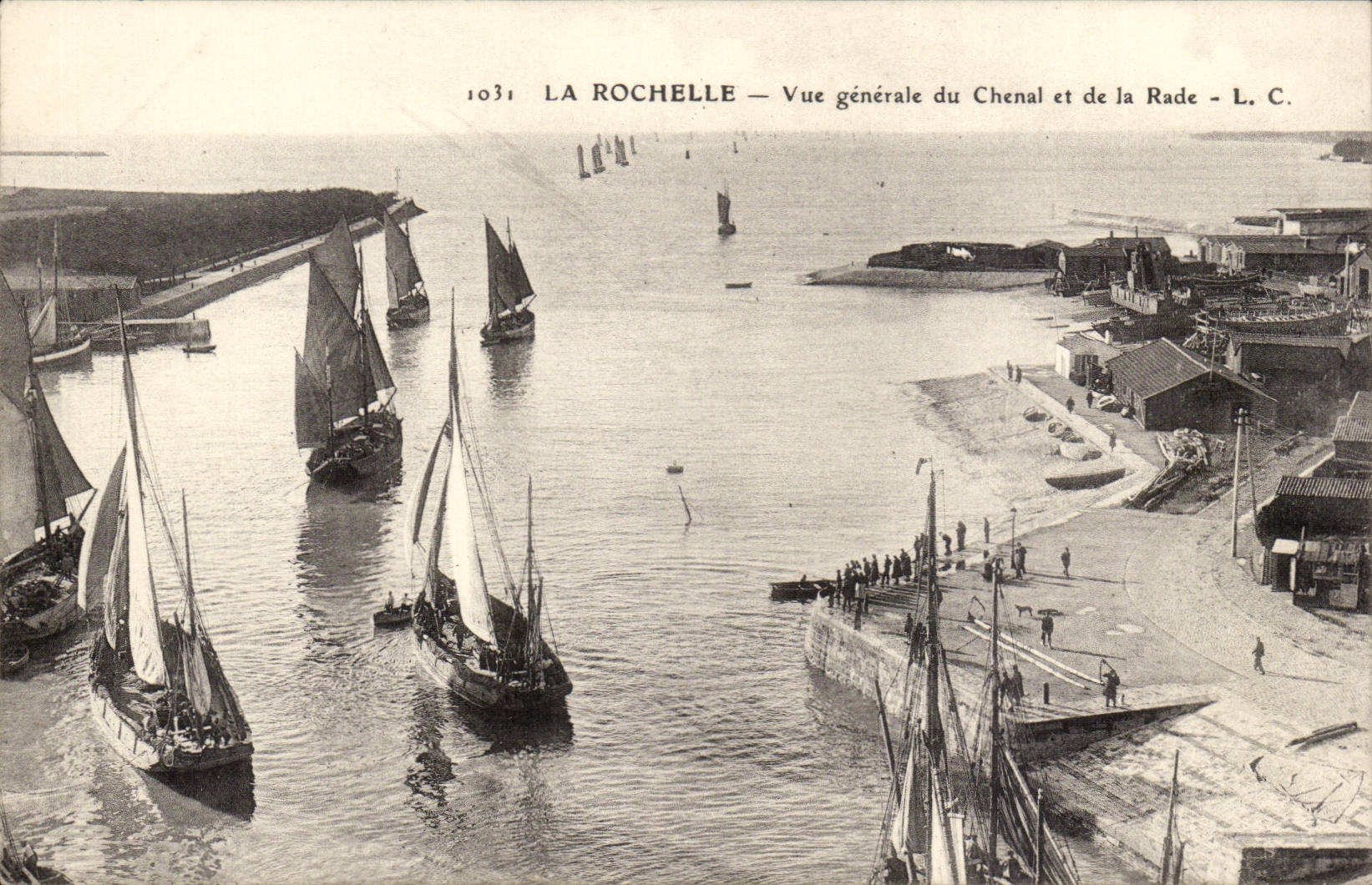 La Rochelle - Ansicht des Kanals und der Strassen - CPA